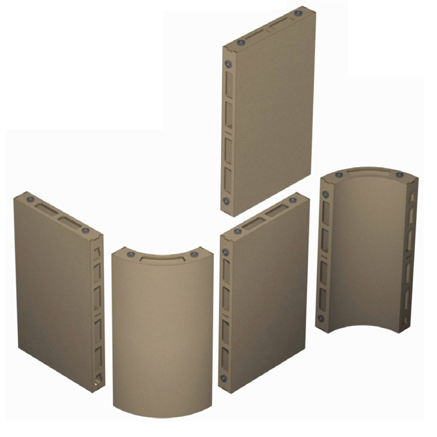 Médio système : Bloc bois MDF Médio système : Bloc bois MDF