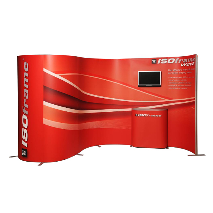 Stand Isoframe : un mur d'image flexible Stand Isoframe : un mur d'image flexible