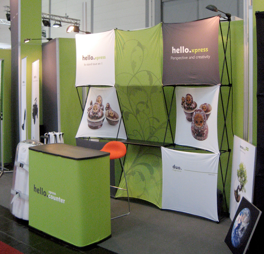 Composition de stand popup Xpression Composition de stand popup Xpression