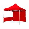 Tente pliable 3x3m unie couleur rouge