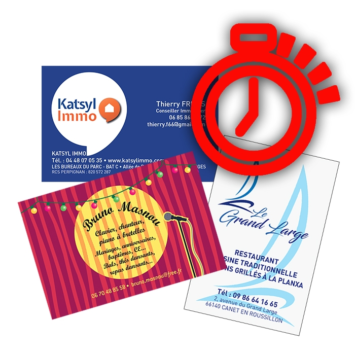 Impression express de cartes de visite et carton Impression express de cartes de visite et carton